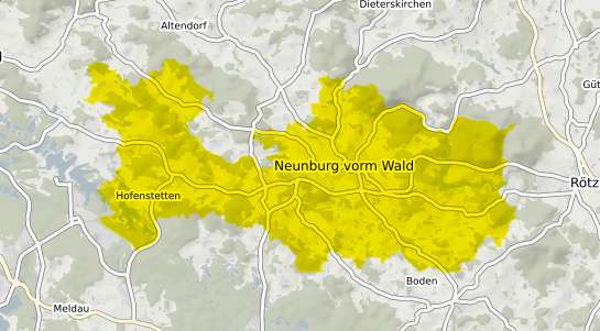 Immobilienpreisekarte Neunburg vorm Wald